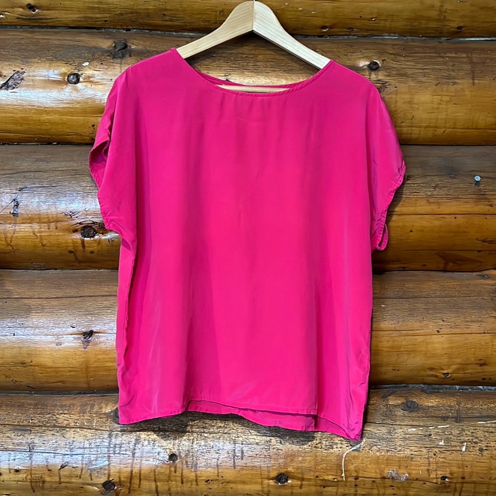 Silk pink shirt